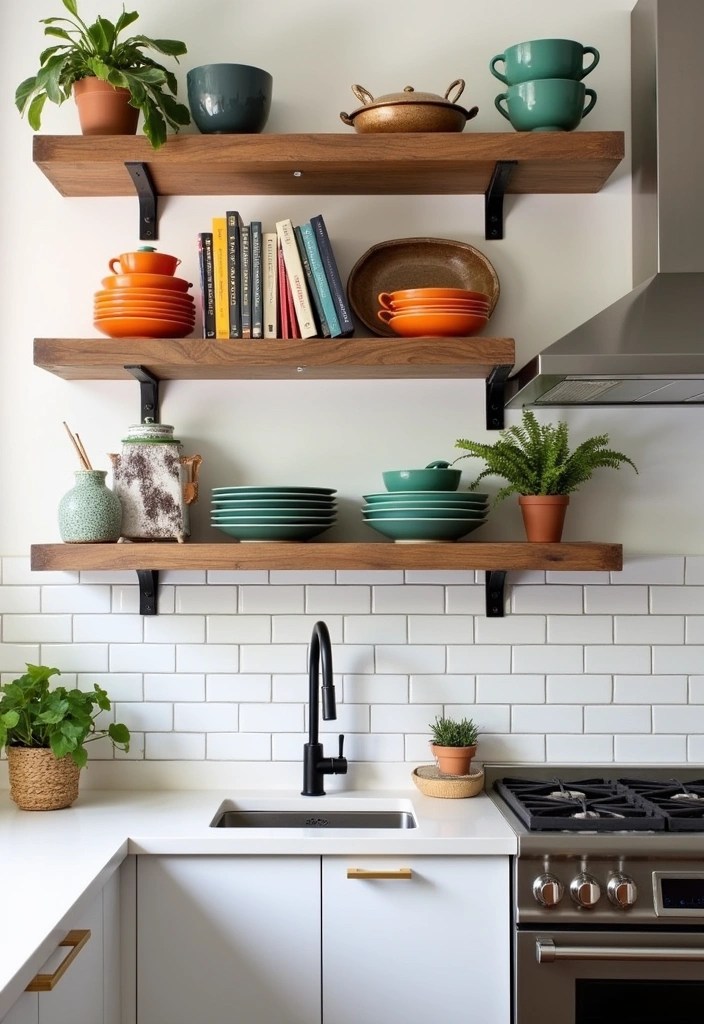 20 Kitchen Inspiration Ideas That Will Transform Your Space into a Culinary Paradise! - 1. Open Shelving for a Contemporary Look