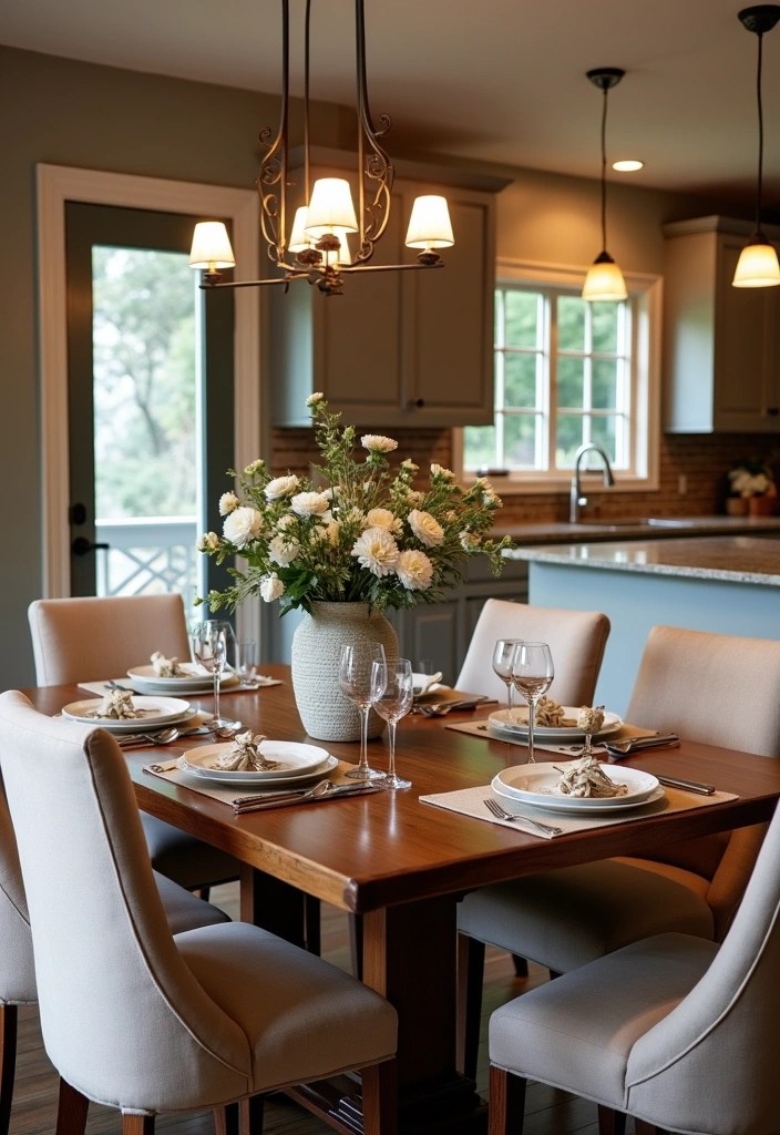 20 Kitchen Inspiration Ideas That Will Transform Your Space into a Culinary Paradise! - 11. Elegant Dining Areas for Culinary Gatherings