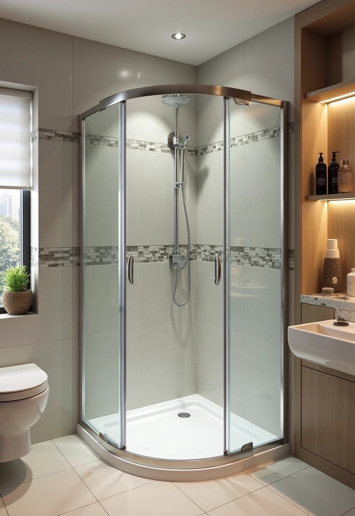 21 Cozy Small Bathroom Ideas That Maximize Space and Style (You Need to See #11!) - 9. Smart Shower Solutions