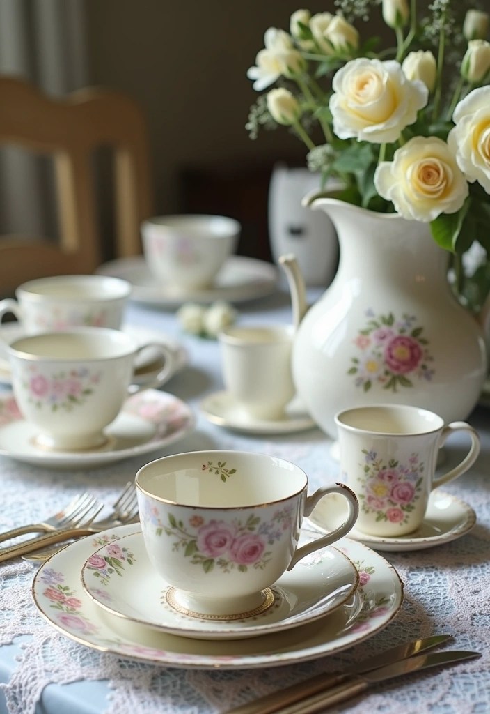 21 Handcrafted Ceramic Dinnerware Sets That Will Make Every Meal Feel Special! - 11. Vintage Charm