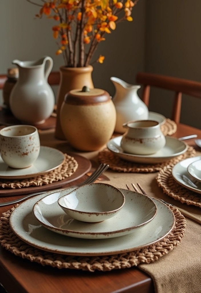 21 Handcrafted Ceramic Dinnerware Sets That Will Make Every Meal Feel Special! - 16. Rustic Glazes and Finishes