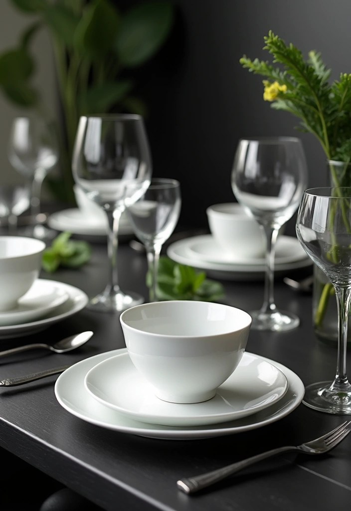 21 Handcrafted Ceramic Dinnerware Sets That Will Make Every Meal Feel Special! - 3. Minimalist Modernity