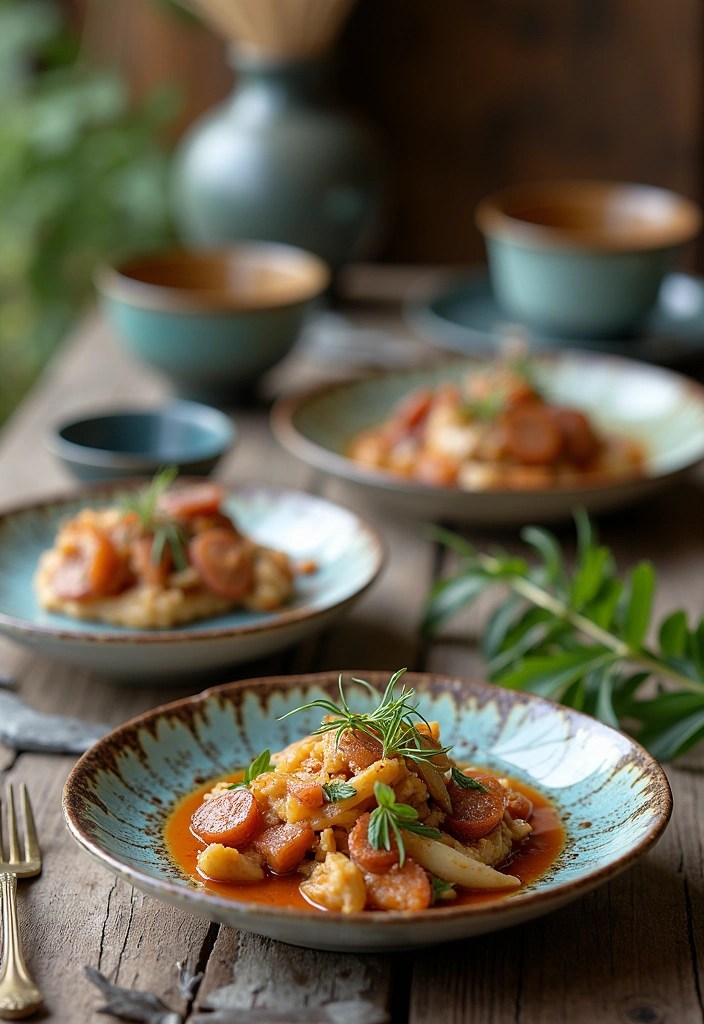 21 Handcrafted Ceramic Dinnerware Sets That Will Make Every Meal Feel Special! - 9. Hand-Glazed Wonders