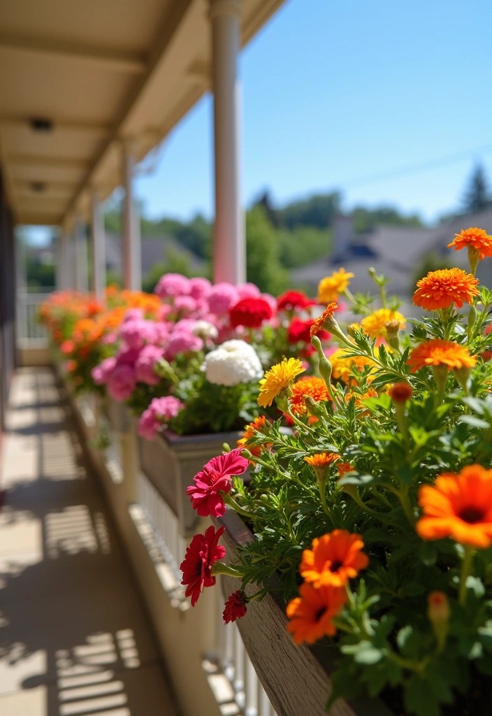 25 Tiny Garden Ideas That'll Transform Your Small Space Into a Lush Oasis! - 12. Colorful Flower Boxes