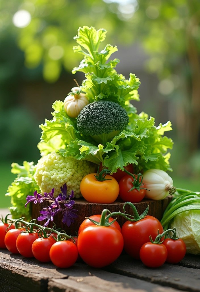 25 Tiny Garden Ideas That'll Transform Your Small Space Into a Lush Oasis! - 18. Mini Vegetable Pyramid