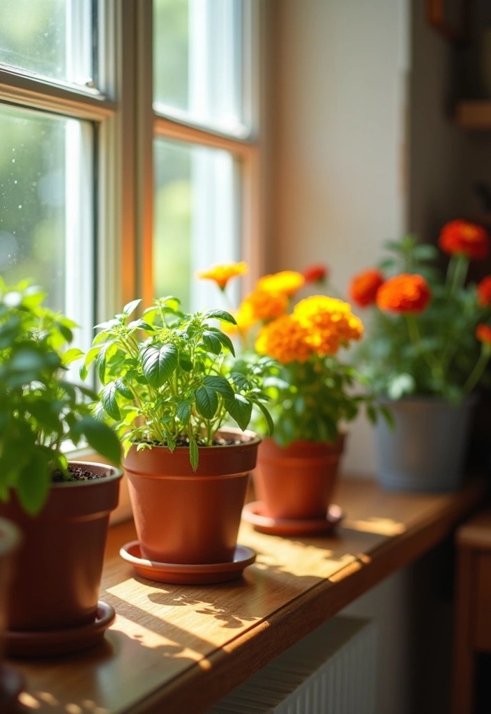 25 Tiny Garden Ideas That'll Transform Your Small Space Into a Lush Oasis! - 9. Indoors Windowsill Garden